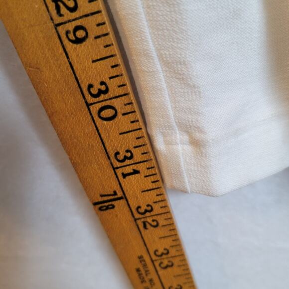 Eileen Fisher Womens Crepe Slim Yoke Pull On Pant Size XL White Career Workwear - Picture 9 of 10